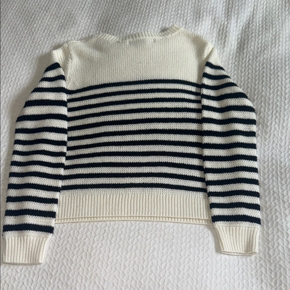 Forever 21 Navy and Cream Striped Sweater - Picture 3 of 3